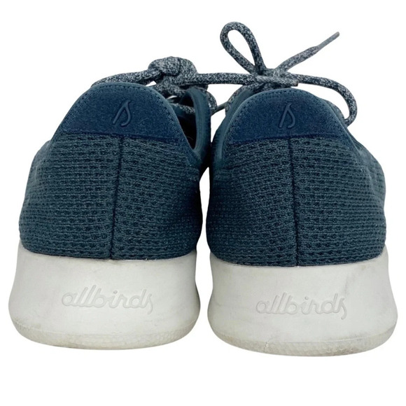 Allbirds Tree Runners Sneakers Blue White Womens 9 Shoes Lightweight Eco Mesh - Picture 8 of 14